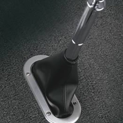 LOKAR FLOOR MOUNT H/BRAKE BOOTBILLET RING WITH BLK BOOT