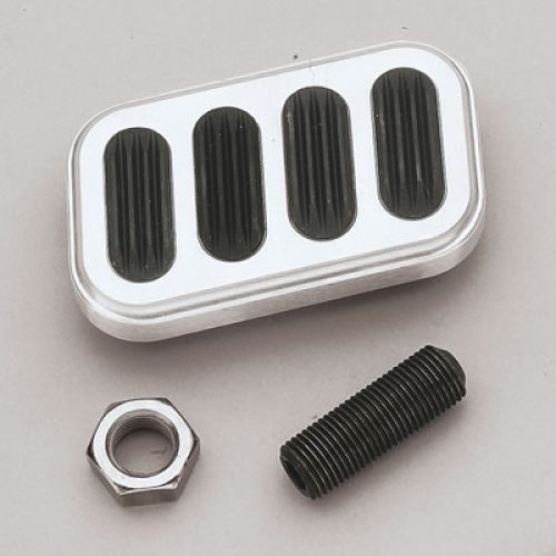 LOKAR BILLET ALLOY BRAKE PAD  WITH RUBBER INSERT