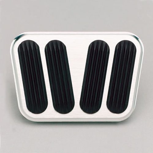 BILLET ALLOY BRAKE CLUTCH PED SUIT 55-57 CHEV WITH RUBBER IN