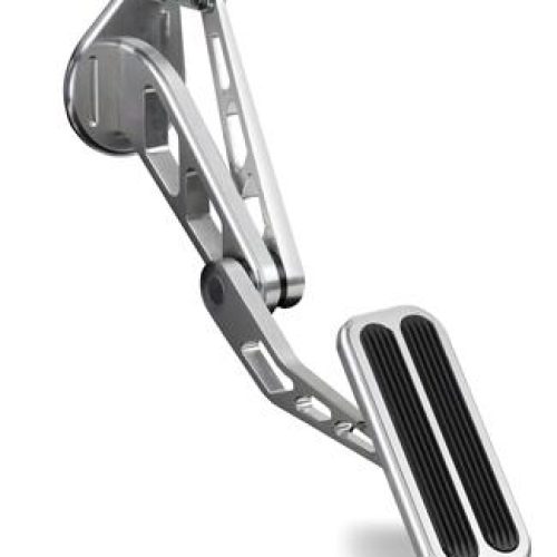 LOKAR BILLET ALLOY GAS PEDAL  W/RUBBER INS 64-68 MUSTANG