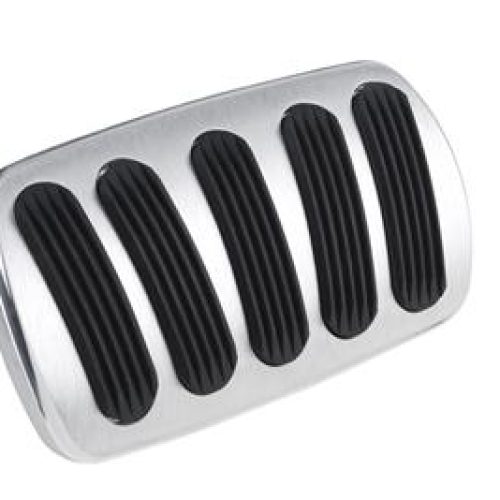 BILLET ALLOY CURVE BRAKE PEDALAUTO 55-57 CHEV W/RUBBER INSER