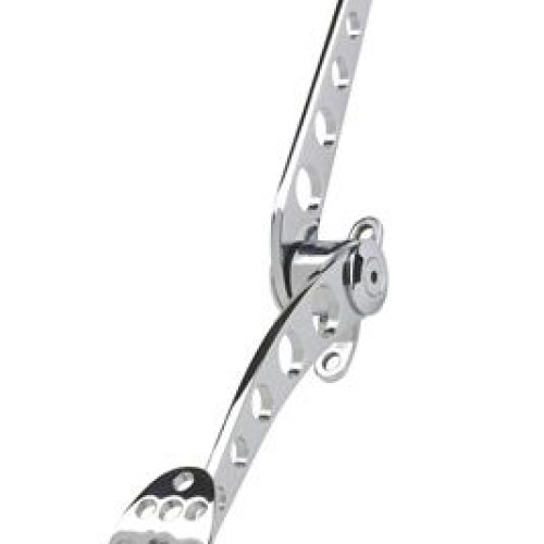 LAKESTER THROTTLE PEDAL       CHROME * STEEL- DRILLED