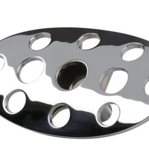 LAKESTER BRAKE PEDAL AUTO     CHROME * STEEL- DRILLED