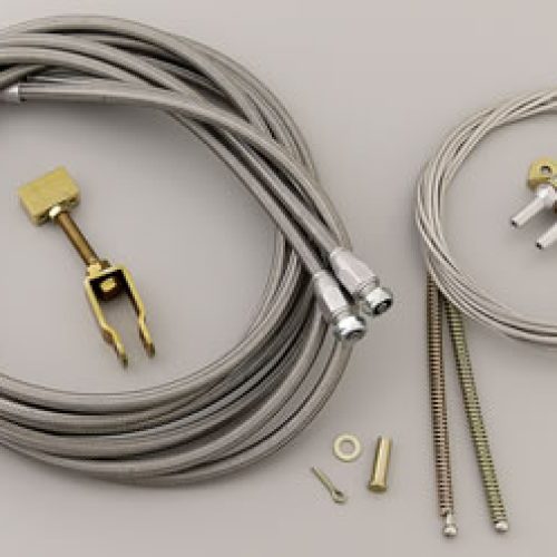 JAG HANDBRAKE CABLES S/S      BRAIDED SUIT FLOOR MOUNT BRAKE