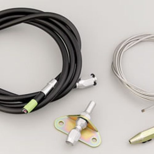 LOKAR HANDBRAKE CABLES BLACK  SUIT UNDER DASH HAND BRAKE