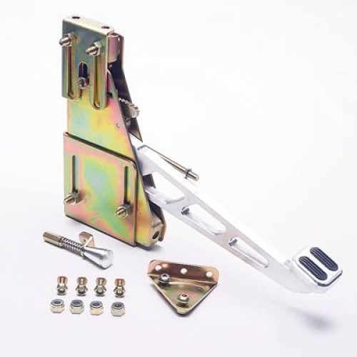 BILLET UNDER DASH FOOT OPERATEHANDBRAKE-W/RUBBER & WINDOWS