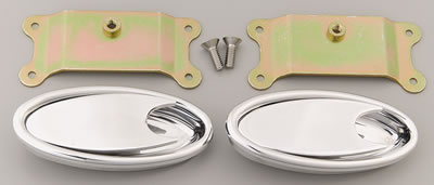 LOKAR POLISHED OVAL INTERIOR DOOR HANDLE PAIR