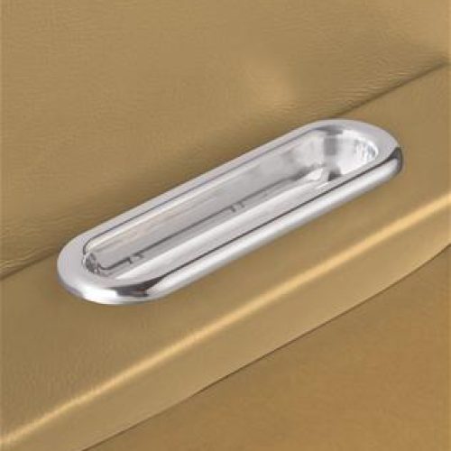POLISHED BILLET DOOR PULL     PAIR OVAL