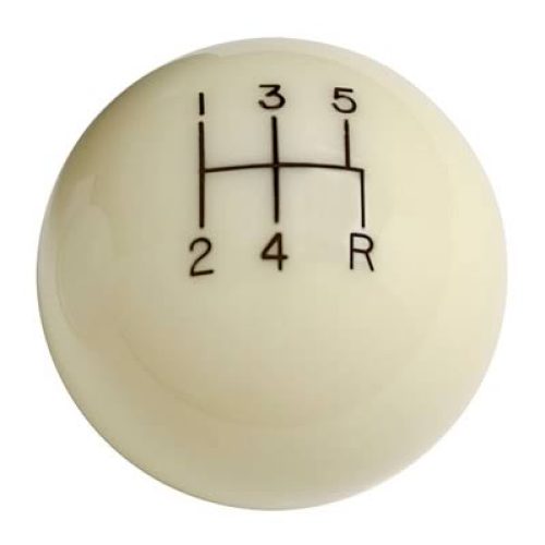 LOKAR 5 SPEED IVORY 2 KNOB    3/8-24 AND 3/8-16 THREAD