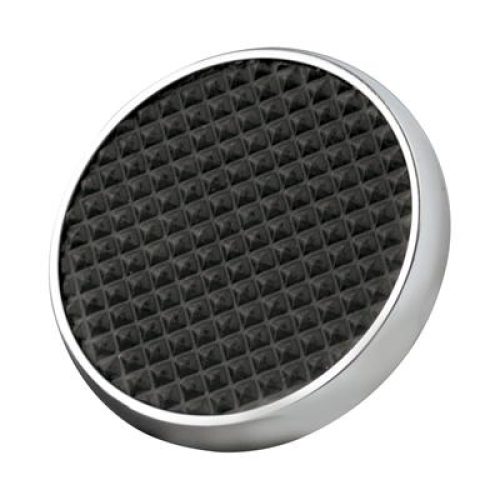 LOKAR ROUND STEEL BRAKE PEDAL RUBBER INSERT