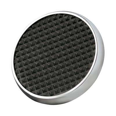 LOKAR ROUND STEEL BRAKE PEDAL RUBBER INSERT