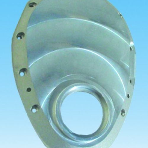 TIMING COVER, SBC W/ BBC SNOUTALUMINIUM, MACHINED FINISH