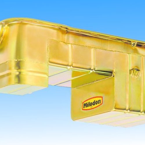 SB FORD 351W OIL PAN BRONCO   STYLE REAR SUMP D/STICK IN PAN