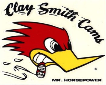 CLAY SMITH STICKER ( RIGHT ) MR HORSEPOWER 2-3/4 X 3-1/2"