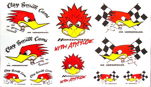 CLAY SMITH ASSOR STICKER SHEETMR HORSEPOWER ASSORTED PACK