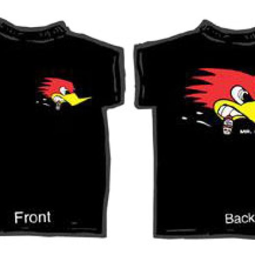 CLAY SMITH MR HORSEPOWER BLACK TSHIRT MEDIUM