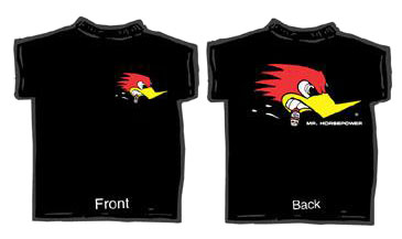 CLAY SMITH MR HORSEPOWER BLACK TSHIRT XX LARGE