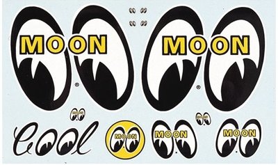 MOONEYES ASSORT STICKER SHEET 8 STICKERS
