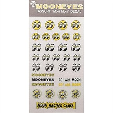 MOON ASSORTED STICKER SHEET GO WITH MOON,YELLOW/WHITE EYES