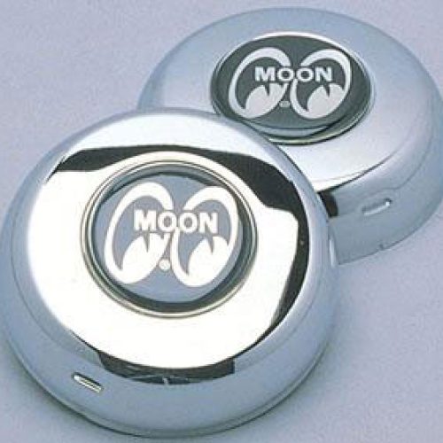 MOON MOON LOGO HORN BUTTON CHROME EA