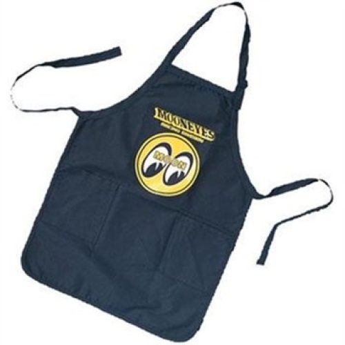 MOON BLACK WORK APRON EABLACK W/MOON RACING DIV LOGO