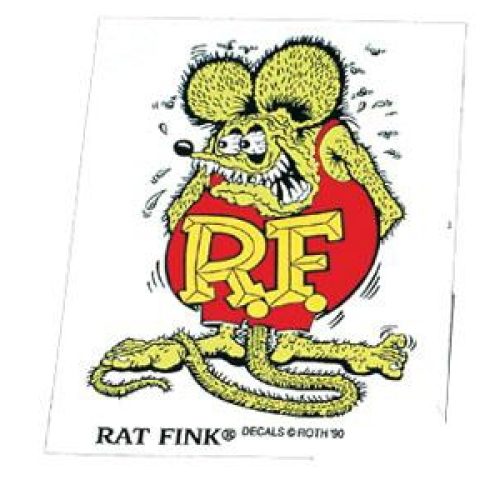 MOON RAT FINK GREEN STICKER 3-1/2 X 2-1/4 EA