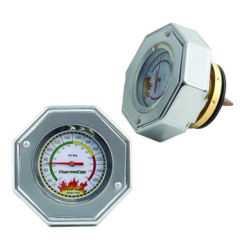 MR GASKET RADIATOR CAP (LARGE)16PSI & BUILT IN TEMP GAUGE.