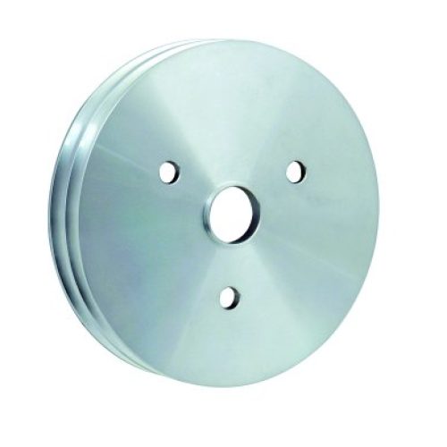 DOUBLE GROOVE CRANK PULLEY WITH SHORT WATER PUMP S/B CHEV