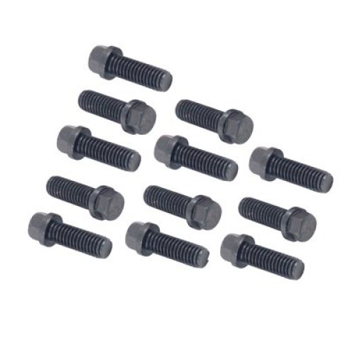 HEADER BOLTS 3/8-16 x 1″ 12PK BLACK OXIDE. GRADE 5