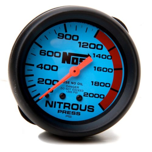 2-5/8 BLUE NITROUS GAUGE      (MADE BY AUTOMETER)