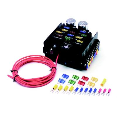 12 CIRCUIT COMPACT UNIVERSAL PRO STREET FUSE BOX