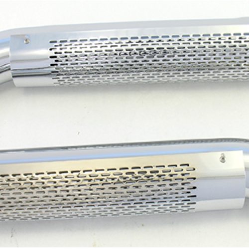 PATRIOT SHIELDED SIDE TURNOUTS3.5INLET 26 LONG*CHROME* PR