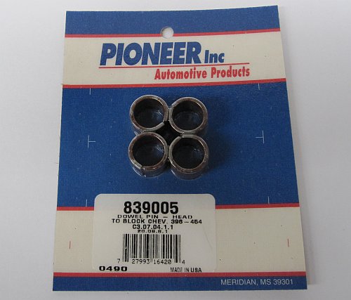 BB CHEV CYLINDER HEAD DOWEL PINS *** 4 PACK *** BBC