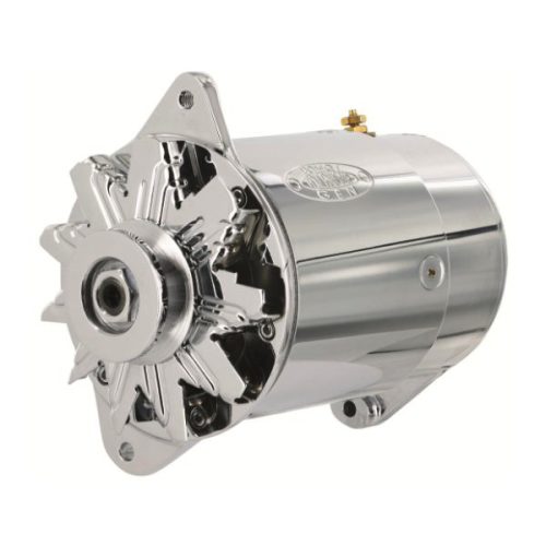 POWERMASTER GENERATOR 90 AMPS SUIT GM UP TO 64, SHORT CHROME