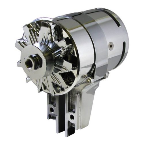 POWERMASTER GENERATOR 90 AMPS SUIT FLATHEAD 49-53 POLISHED