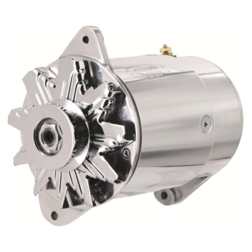 POWERMASTER GENERATOR 90 AMPS SUIT GM TO 64, SHORT POLISHED