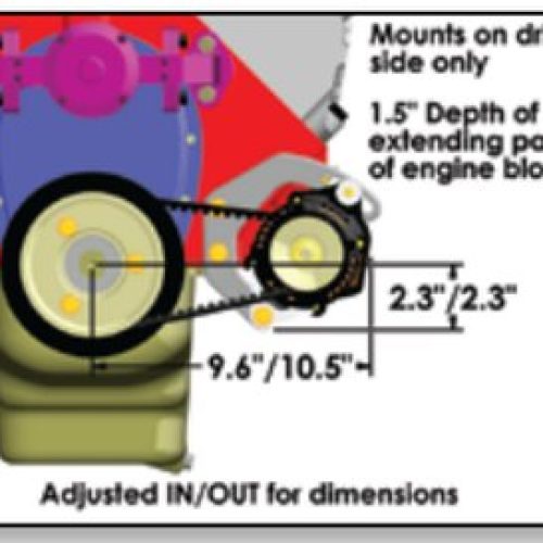 POWERMASTER ALT KIT SBC 100AMP**** NOTES ****FOR BODIED CARS