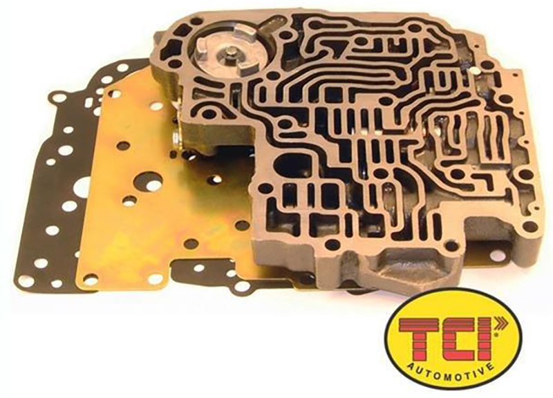 TH350 F/MANUAL REV/PAT V/BODY RETAINS 1ST & 2ND ENG BRAKING