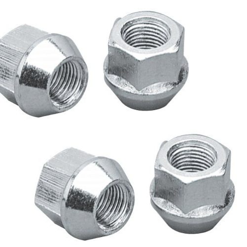 BULGE OPEN END ACORN NUTS (4) 1/2″ ZINC PLATED 3/4 HEX