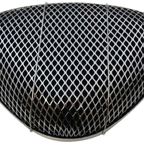 SUPER FLOW FOAM AIR CLEANER   5-1/8″ CHROME TRIANGLE MESH