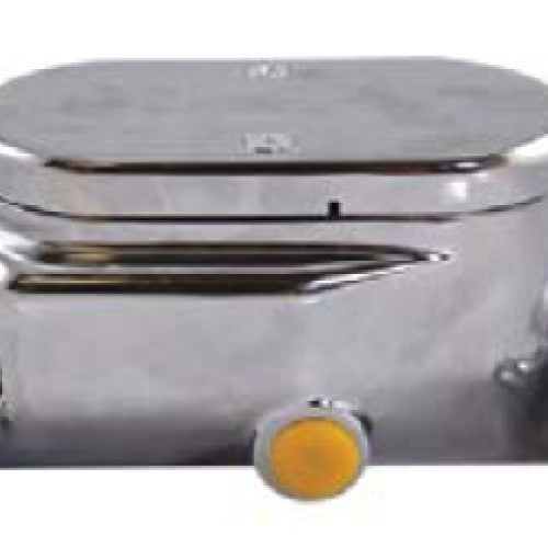 ALUMINIUM BRAKE MASTER CYLINDER 1″ BORE SMOOTHED CHROMED