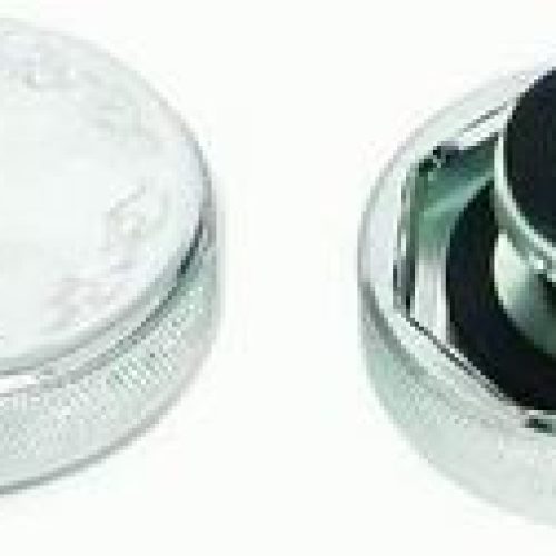 RADIATOR CAP CHROME ALLOY 16 PSI FLAME CAP POLISHED