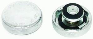 RADIATOR CAP CHROME ALLOY 16 PSI FLAME CAP POLISHED