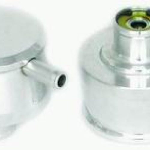 ALUMINIUM PCV VALVE 1 NECK CHROME BREATHER