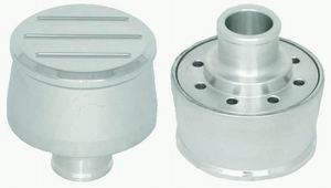 ALUMINIUM BREATHER PLAIN CHROME BALL MILLED