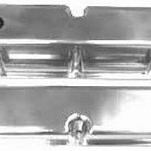 CAST VALVE COVERS, SBF TALL   POLISHED, WITH HOLES