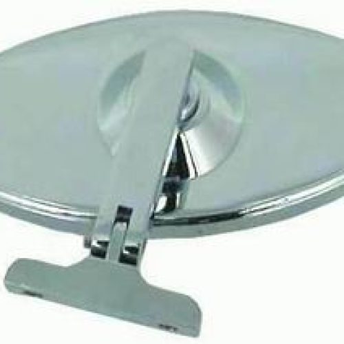 CHROME STEEL 5 OVAL INTERIOR  MIRROR, SCREW ON STYLE
