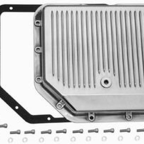 TRANS PAN TH350 POLISHED ALUMINIUM GASKETS & BOLTS INCL