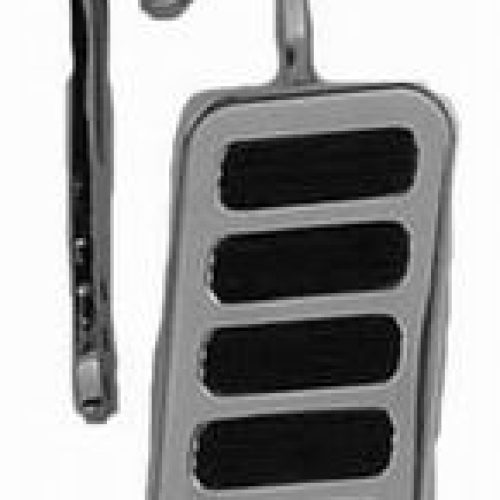 GAS PEDAL W/RUBBER INSERT AUTOPOLISHED ALUM PAD W/STEEL ARM