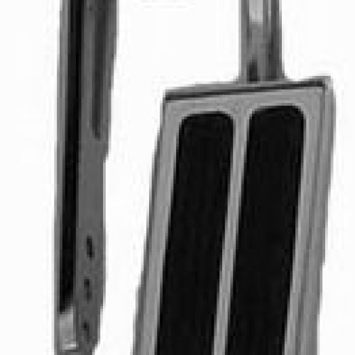 GAS PEDAL W/RUBBER INSERT MANUPOLISHED ALUM PAD W/STEEL ARM
